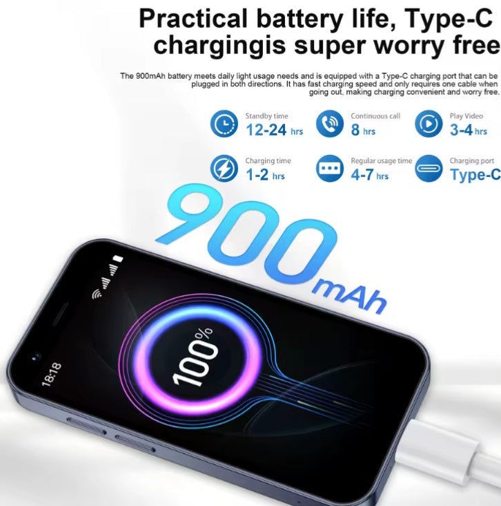 SERVO 18SE Mini Android 3G Smartphone Face Unlock Function RAM 2GB+16GB ROM (Orange) Smartphone smp