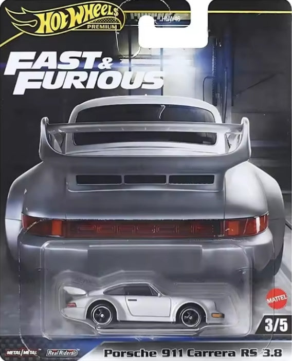 Hot Wheels Premium Fast & Furious "Porsche 911 Carrera RS 3.8" Toy Car tys crs