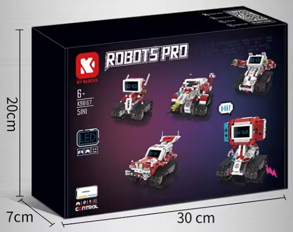 5 In 1 Remote Controled Deformed Robot Building Blocks Set Toys tys bbs rbt