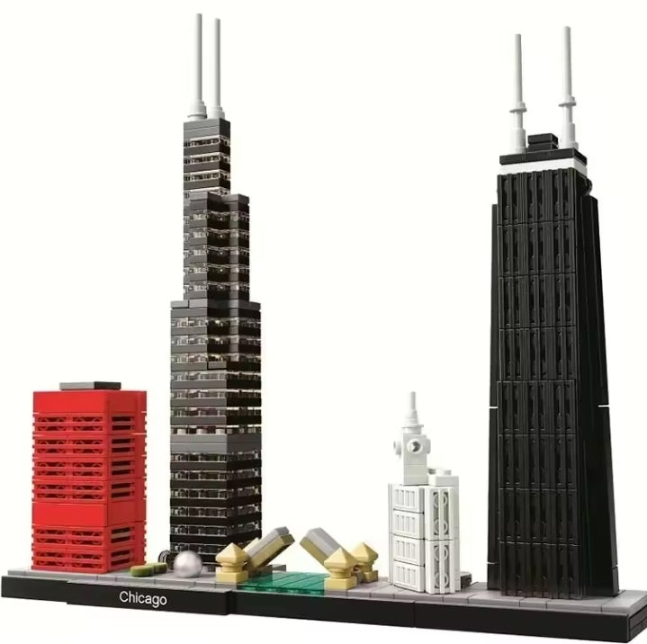 Chicago City View Building Blocks Set Toys tys bbs
