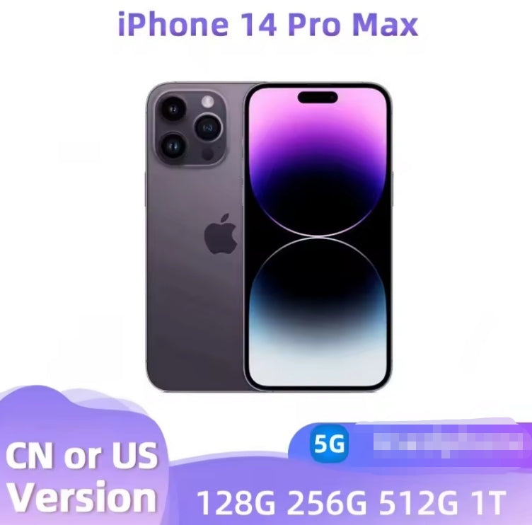 Apple iPhone 14 Pro Max 5G Smartphone iOS16 Chinese/US Version 6.7inch Screen ROM 1TB (Gold) Smartphone smp
