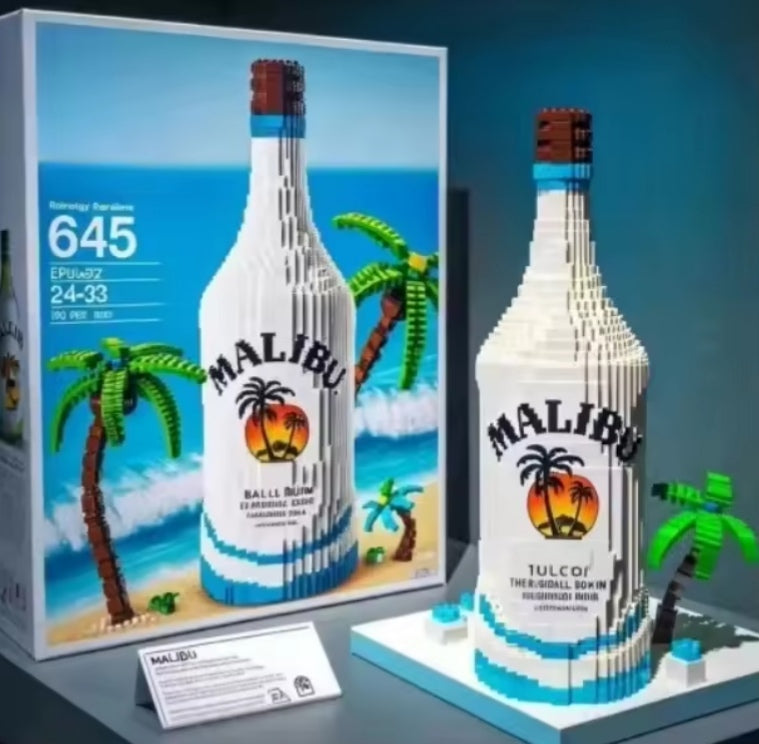 Home Decor Malibu Bottle Building Blocks Set Toys tys bbs