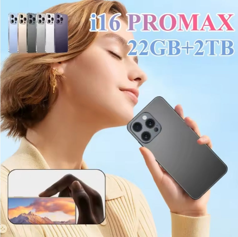 XS 16 Pro+ 22G+2TB 7.3inch HD 4G 5G Android (Grey) Smartphone smp