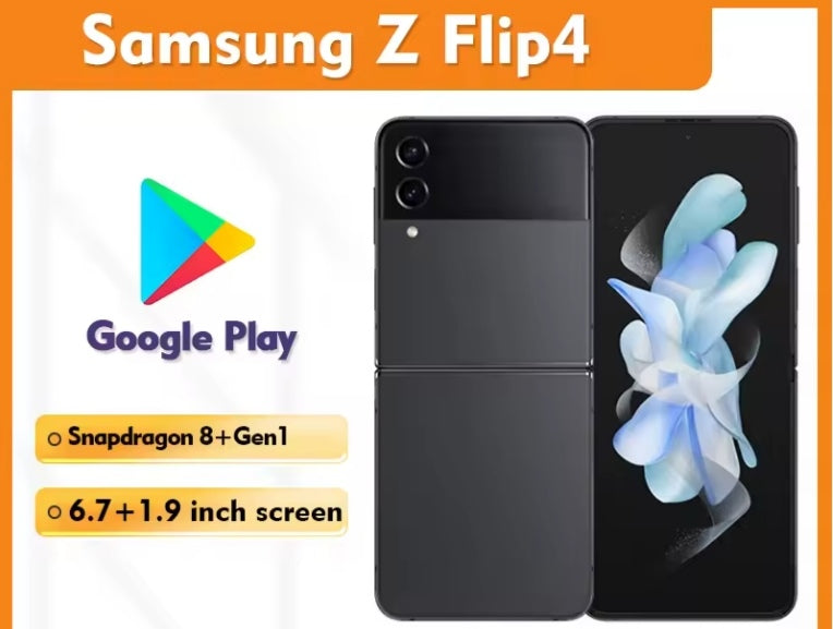 Samsung Galaxy Z Flip4 5G Snapdragon 8 Smartphone RAM 8GB+256GB ROM (Blue) Smartphone smp