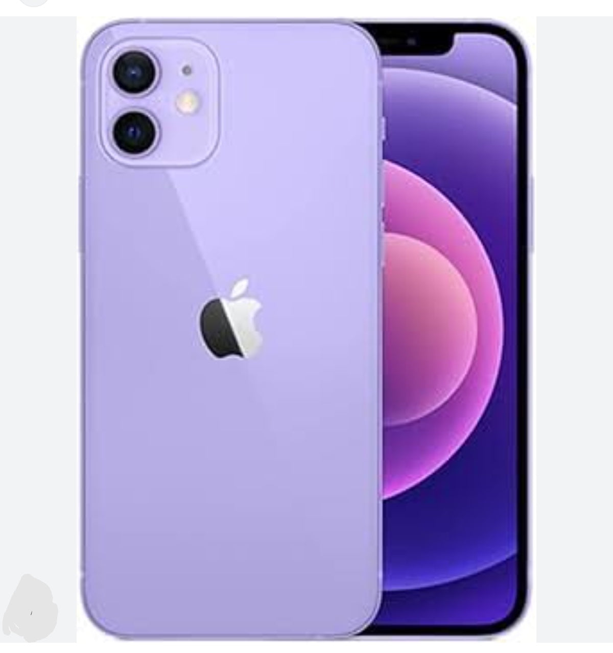 Apple iPhone 12 Mini Smartphone Facial Recognition Function Dust Water & Scratch Resistant HD Screen Super/Fast Charging (64GB ROM) (Purple) Smartphone smp