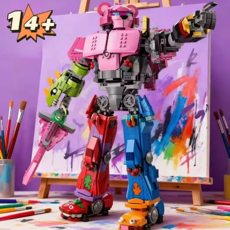 Home Decor Mecha Team Leader Building Blocks Set Toys tys bbs