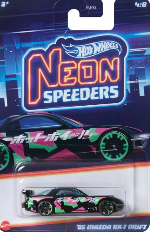 Hot Wheels Premium JDM Mazda Series "1995 Mazda RX7 Drifter" Toy Car tys crs