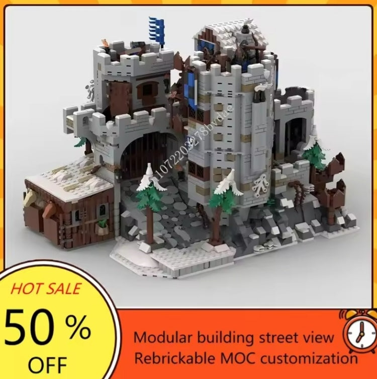 Medieval Lion Knight Castle Eldorado Fortress Architecture Building Blocks Set Toys tys bbs