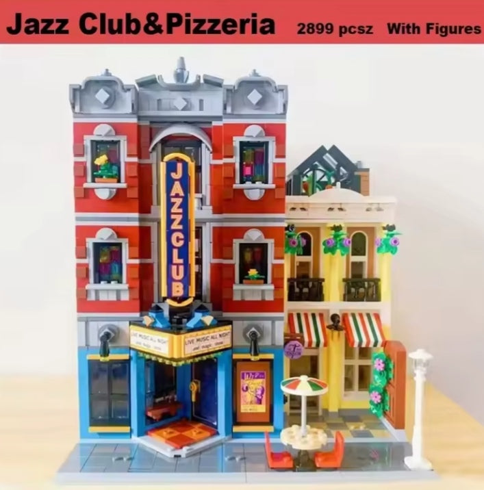 Jazz Club & Pizzeria Building Blocks Set Toys tys bbs
