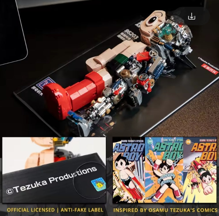 Collector's Cartoon Action Figure Astro Boy Building Block Set Toys (no box) tys bbs