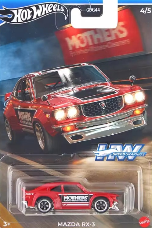 Hot Wheels Premium JDM Mazda Series "Mazda RX-3" Toy Car tys crs