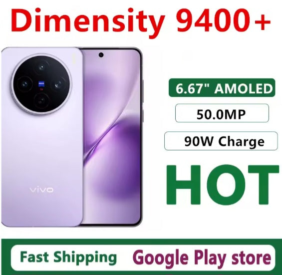 New Vivo X200s Chinese Version Purple Smartphone Dust Water & Scratch Resistant HD Screen Super/Fast Charging Smartphone (RAM 12GB+256GB ROM). smp