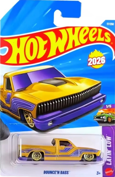 Hot Wheels 2026 "Bounce'N Bass" Toy Car tys crs