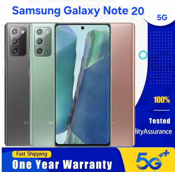 Samsung Galaxy Note 20 5G US Version Mystic Gray Smartphone Dust Water & Scratch Resistant HD Screen Super/Fast Charging Smartphone. smp