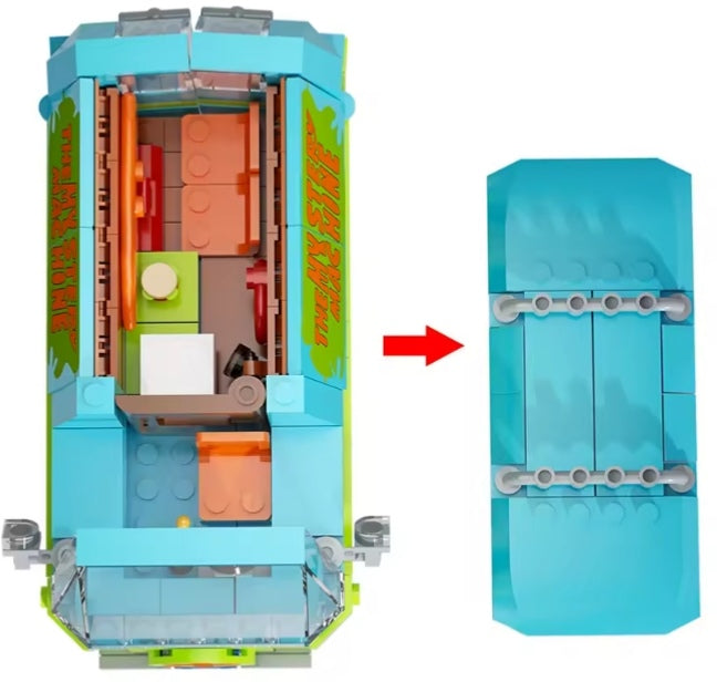 Scooby Door Mystery Machine Building Blocks Set Toys tys bbs crs