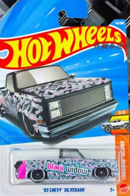 Mattel 2026 Hot Wheels B Case Mainline Series "1983 Chevy Silverado" Toy Car tys crs