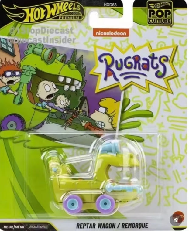 Hot Wheels Premium HDX63-N Pop Culture Series Rugrats Reptar Wagon tys crs