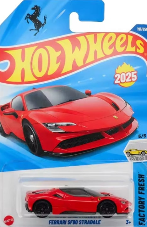 Hot Wheels 2025 "Ferrari SF90 Stradale" Toy Car tys crs