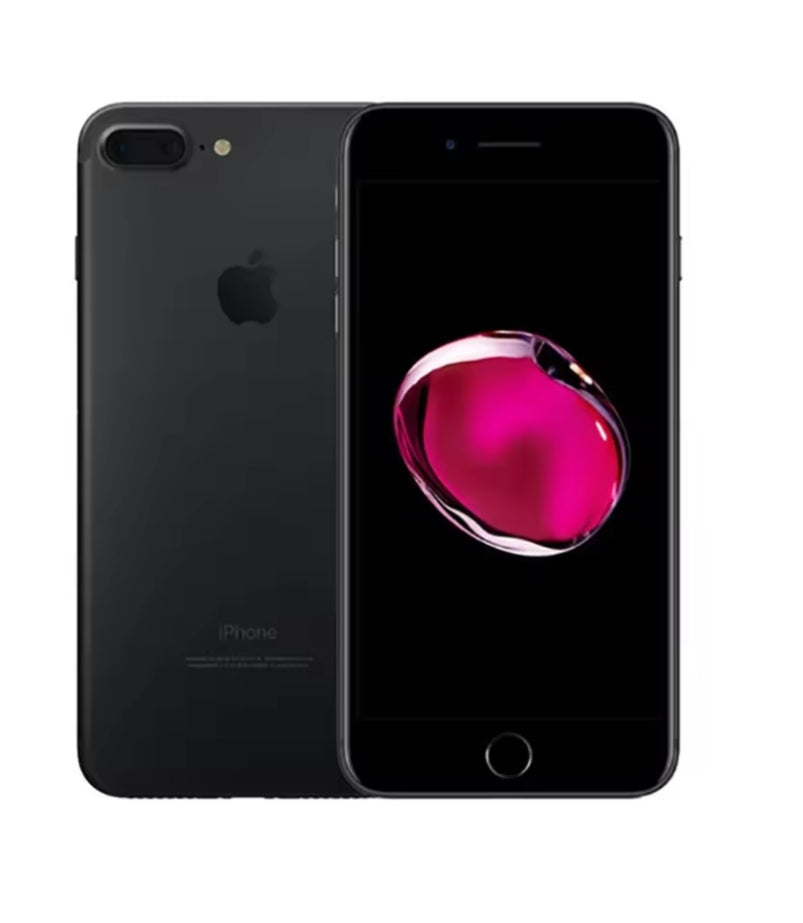 Apple iPhone 7 Plus Smartphone Fingerprint Unlock Function Dust Water & Scratch Resistant HD Screen Super/Fast Charging (32GB ROM) (Black) Smartphone + FREE Earphones. smp