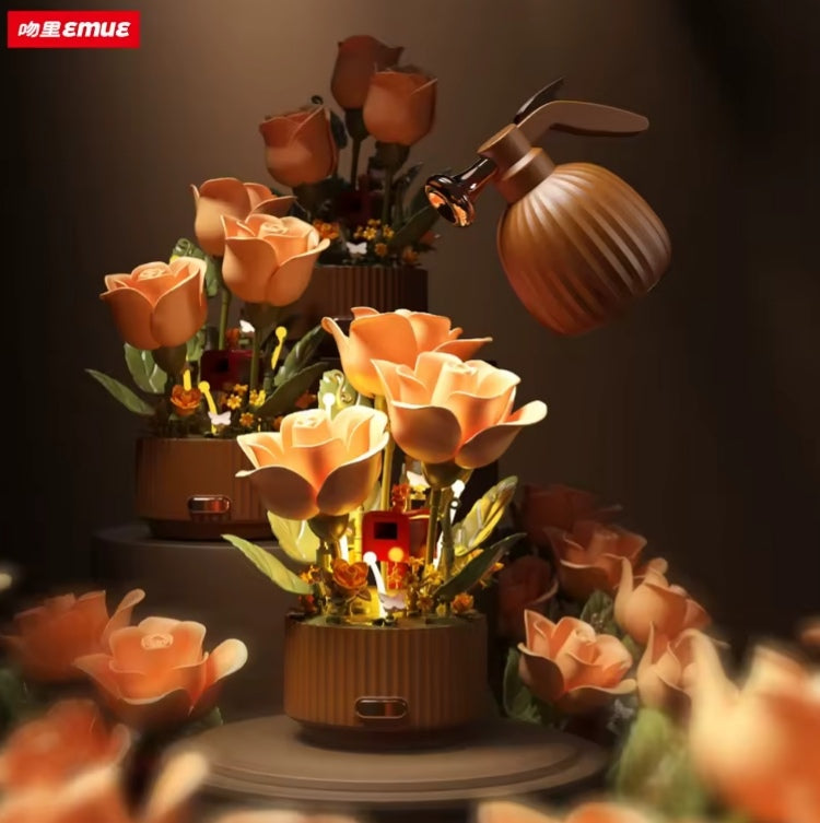 Fairy Atmosphere Rose Bouquet Building Blocks Set Toys tys bbs