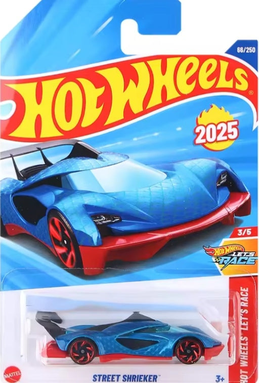 Hot Wheels 2025-Q Case Alloy "Street Shrieker" Toy Car tys crs