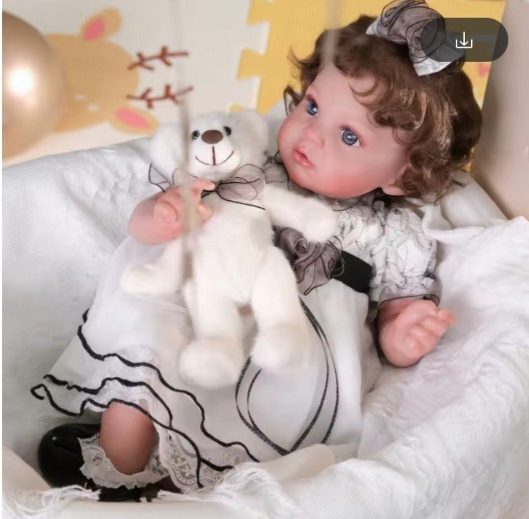 46cm Cloveray Lifelike Vinyl Reborn Baby Doll dll tys
