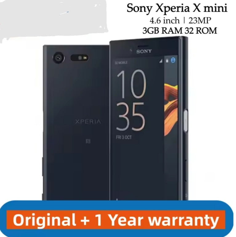 Sony Xperia X Compact Mini Japanese Version Smartphone Fingerprint Unlock Function HD Screen Super/Fast Charging (SO-02J Simple Set) (White) Smartphone smp