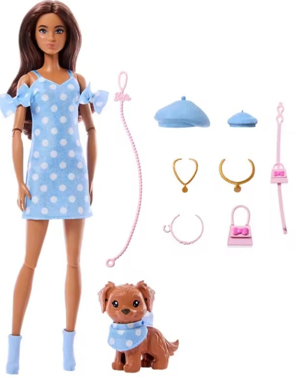 Barbie Doll Twinning Vibrant Poodle Gentle Cocker Spaniel Set dll tys