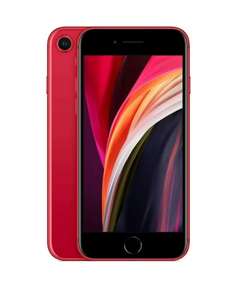 Apple iPhone SE 2 4G Smartphone Fingerprint Unlock Function Dust Water & Scratch Resistant HD Screen Super/Fast Charging (64GB ROM) (Red) Smartphone smp