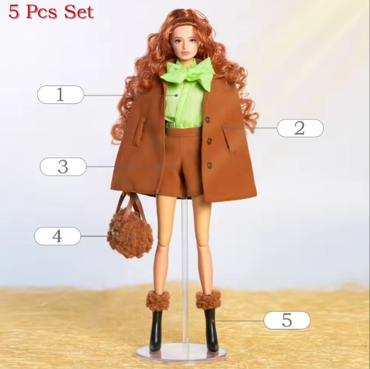 5 Piece Set Supermodel Doll Clothes dll tys