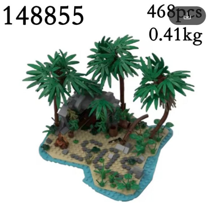 Educational Lost Island Building Blocks Set Toys tys edc bbs