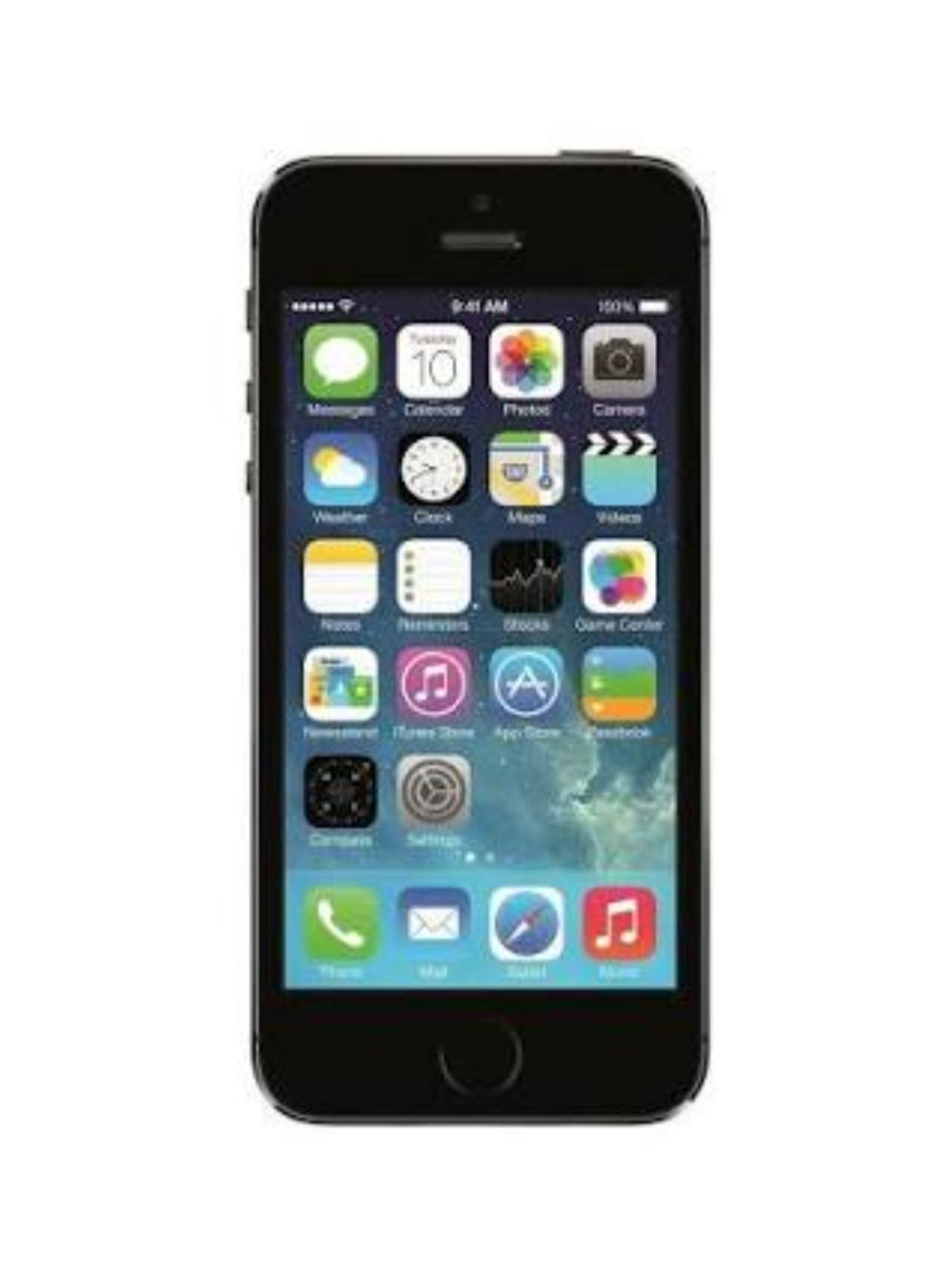 Apple iPhone 5s 4G Smartphone Fingerprint Unlock Function Dust Water & Scratch Resistant HD Screen Super/Fast Charging (32GB ROM) (Black) Smartphone smp