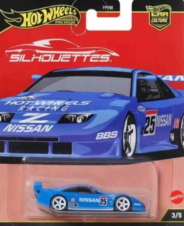 2025 Mattel Hot Wheels Car Culture Silhouettes Nissan Toy Car tys crs