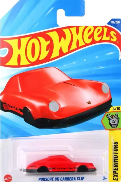 Hot Wheels Porsche 911 Carrera Clip Toy Car tys crs