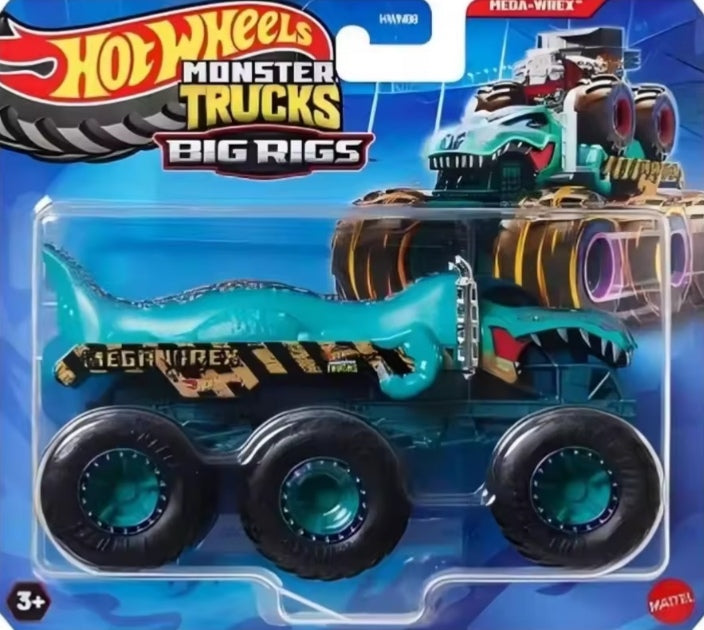 2025 Hot Wheels Monster Trucks Big Rigs "E-Mega Wrex" Toy Car tys crs