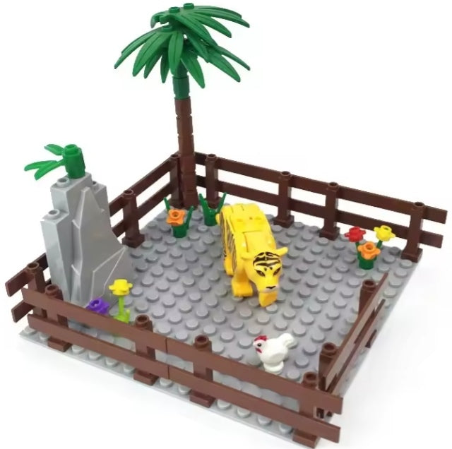 Children's Enclosed Tiger Building Blocks Set Toys tys bbs
