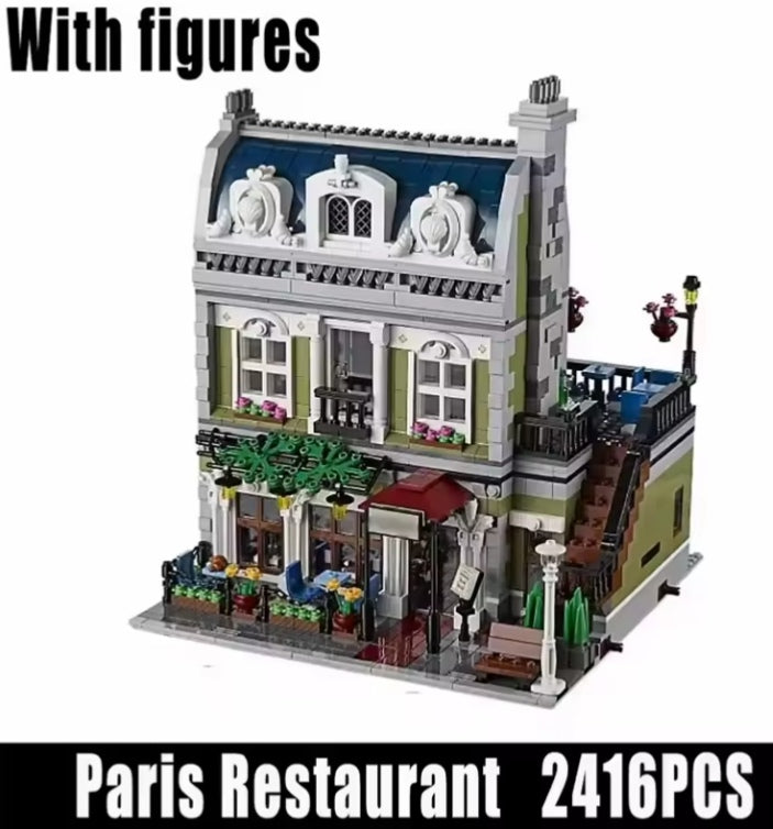 Paris Restaurant Building Blocks Set Toys tys bbs