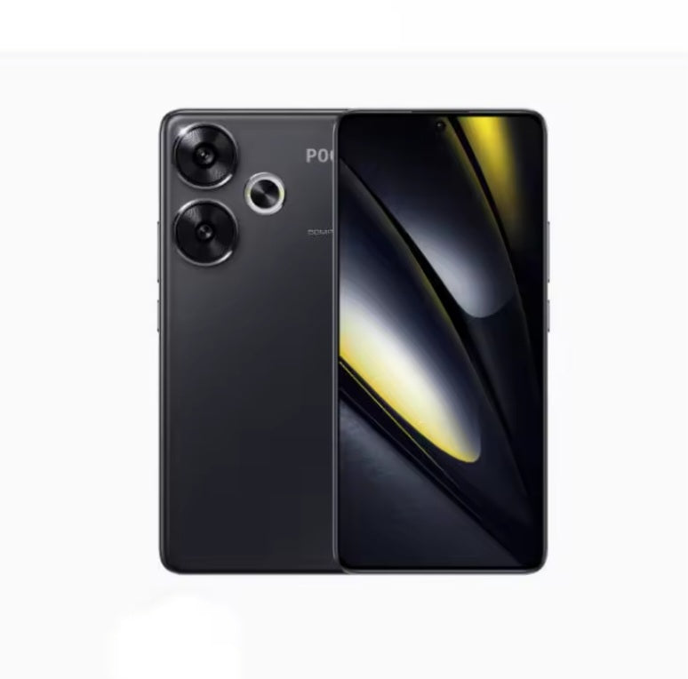 Xiaomi Poco F6 5G Global Version Black Smartphone Facial Recognition & Fingerprint Unlock Function Dust Water & Scratch Resistant HD Screen Super/Fast Charging (RAM 12GB+512GB ROM) Smartphone. smp