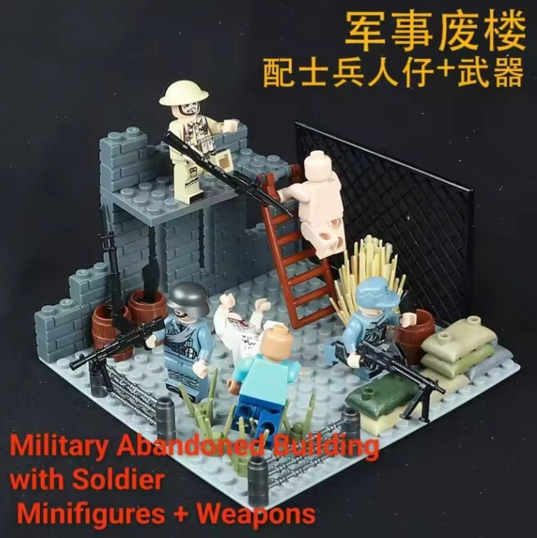 LEGO Military Base WWII Soldier Fortification Tower tys bbs