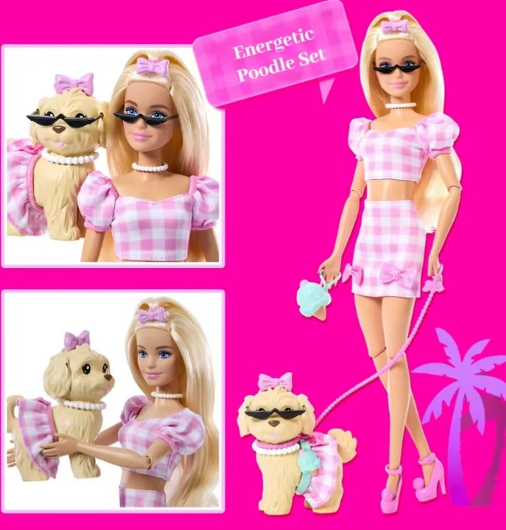 Barbie Doll Twinning Vibrant Poodle Gentle Cocker Spaniel Set dll tys