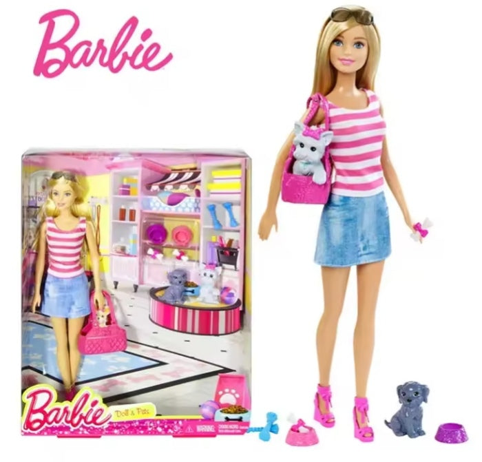 Original Barbie Doll 25th Anniversary Collector's Edition Doll & Pets tys dll