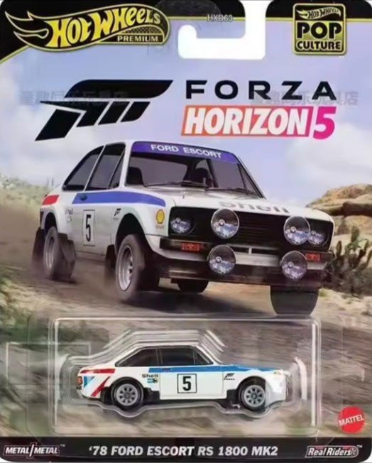Hot Wheels Forza Horizon 5 '78 Ford Escort RS 1800 MK2 Toy Car tys crs