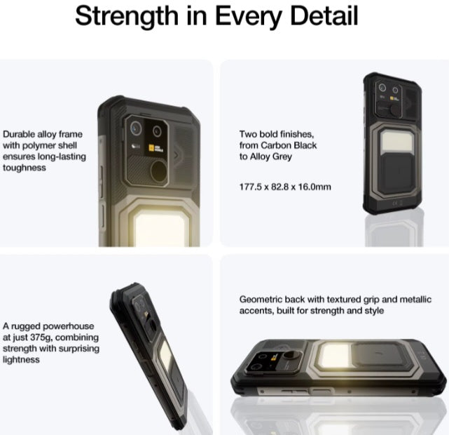 AGM G3 Pro 5G Rugged Global Version Smartphone Facial Recognition & Fingerprint Unlock Function Dust Water & Scratch Resistant HD Screen Super/Fast Charging Smartphone + FREE Buds. smp
