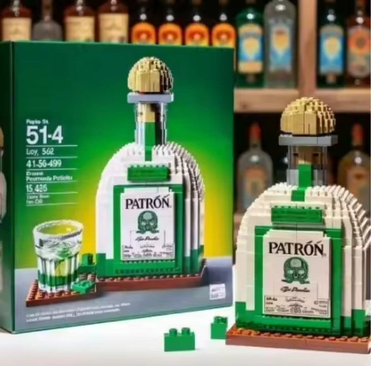 Home Decor Whiskey Bottle Building Blocks Set Toys tys bbs