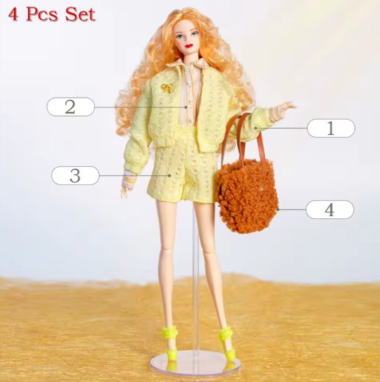 4 Piece Set Supermodel Doll Clothes