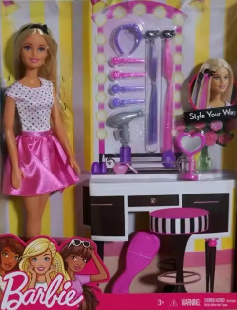 Original Barbie Gift Pack "Style Your Way" Doll Set dll tys
