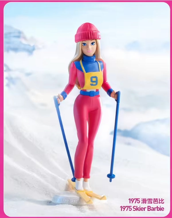 Original Popmart Barbie Fashion Series "1975 Skier Barbie" tys dll