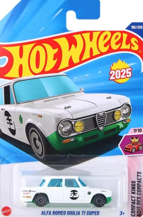 Hot Wheels 2025-Q Case Alloy "Alfa Romeo Giulia TI Super" Toy Car tys crs