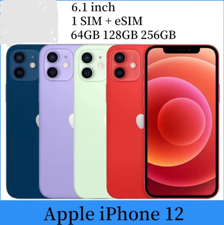 Apple iPhone 12 5G Smartphone 6.1inch Screen RAM 4GB+256GB ROM (Purple) Smartphone smp