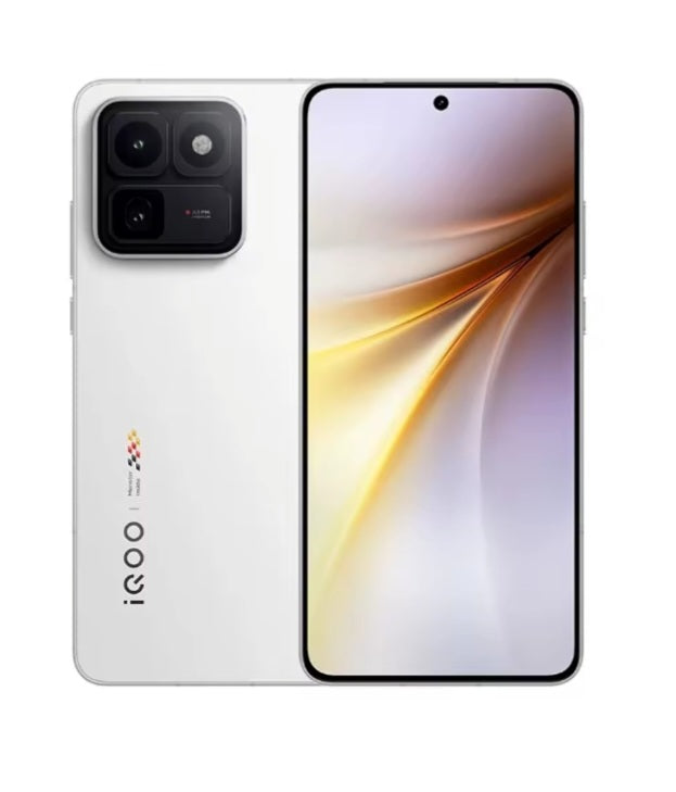 Vivo Iqoo 15T 5G Chinese Version White Smartphone Dust Water & Scratch Resistant HD Screen Super/Fast Charging Smartphone (RAM 16GB+256GB ROM). smp